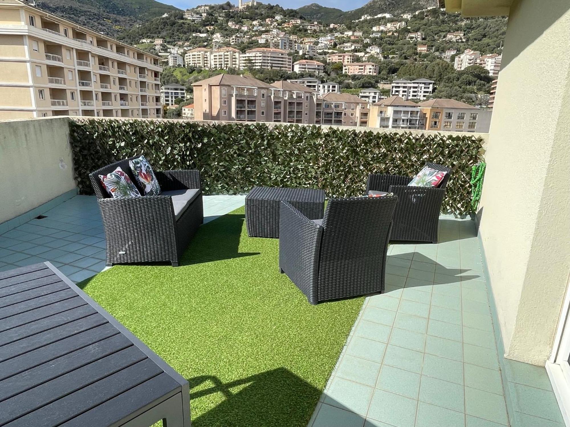 Grand T2 Proche Centre Ville, Vue Mer Et Montagne Bastia  Exteriör bild