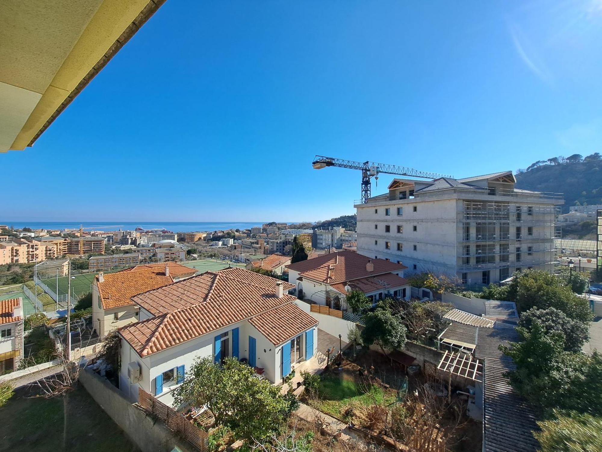 Grand T2 Proche Centre Ville, Vue Mer Et Montagne Bastia  Exteriör bild